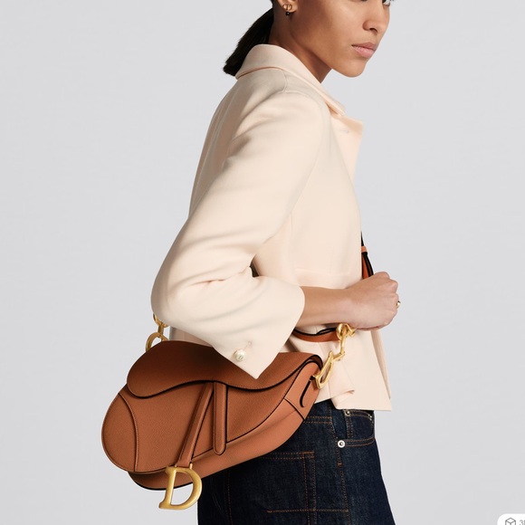 Dior Handbags - Christian Dior saddle bag  crossbody brown